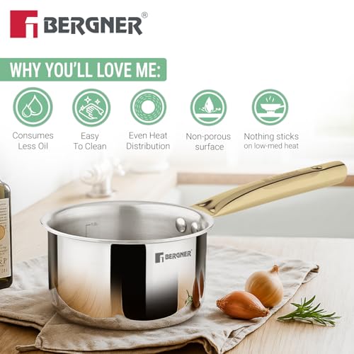 Image 4 of BERGNER TriPro Triply Stainless Steel Cookware Set 7 Pcs