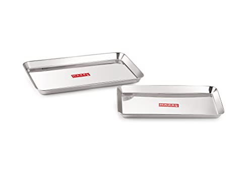 Image 5 of 2 / Small & Medium for the product HAZEL Stainless Steel Serving Tray