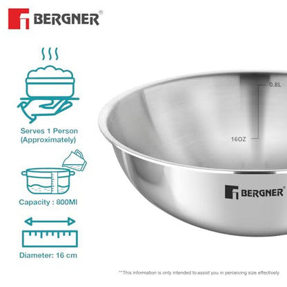 Image 8 of BERGNER Argent Triply Stainless Steel Tasra/Tasla