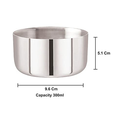 Image 4 of neelam Stainless Steel Sadi Vati Set of 6, 300 ml