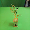 Image 1 of Default Title for the product Dista Silvers Handmade Gold Coated Tulsi Plant for Home Decor 28g