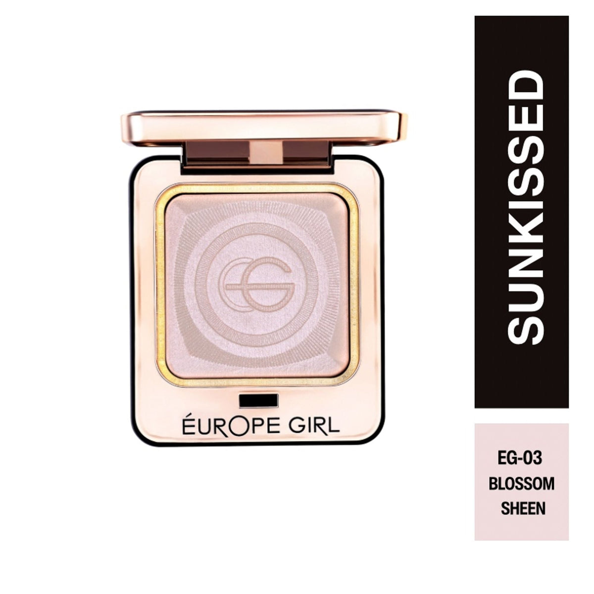 Image 1 of 10g / Pack of 1 for the product Europe Girl Sun-Kissed Highlighter - EG-03 Blossom Sheen