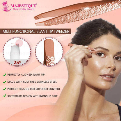 Image 4 of Majestique Slant Tip Tweezer Threading & Facial Hair