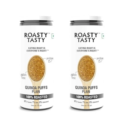 Image 1 of Default Title for the product Roasty Tasty Plain Roasted Quinoa Puffs Pack of 2 (100g)