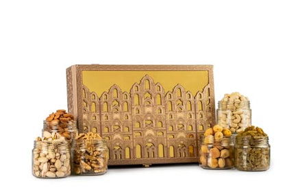 Image 6 of Brown tree Dry Fruit Gift Hamper Mahal 6P 950g
