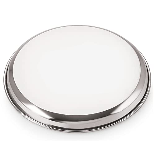 Image 2 of neelam Stainless Steel Buffet Plate 32.5 cm