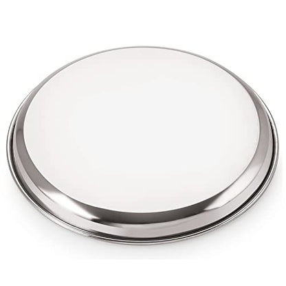 Image 2 of neelam Stainless Steel Buffet Plate 32.5 cm