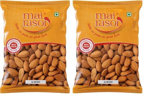Image 1 of 200 gm (Pack of 2) for the product MAI RASOI Popular Whole Rozana Almonds Badam