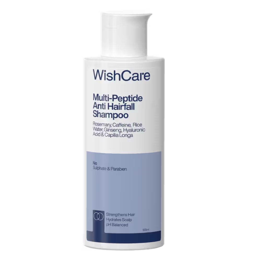 Image 1 of WishCare Multi Peptide Anti Hairfall Shampoo with Rosemary - Controls Hairfall - Boosts Hair Growth