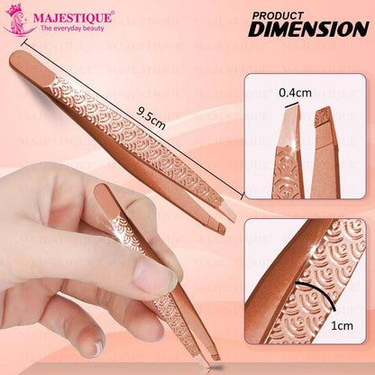 Image 2 of Majestique Slant Tip Tweezer Threading & Facial Hair