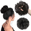Image 1 of 51g for the product Majestique Messy Bun Artificial Hair Scrunchies, Hair Extensions With Elastic Rubber Band