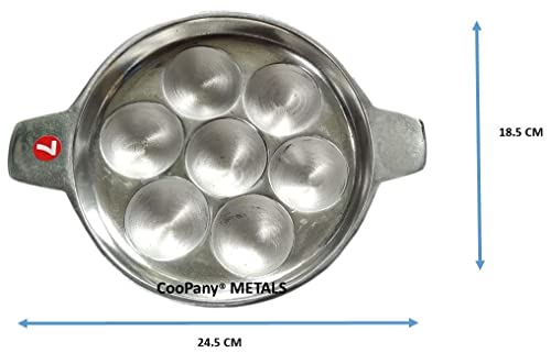 Image 3 of CooPany 7 Cavity Indolium Appam Patra/Paniyaram Pan 950 Grams