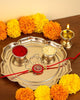 Image 1 of Default Title for the product ALCU Pooja Thali for Diwali & Navratri (Silver)