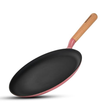 Image 2 of Pink / 28cm for the product BERGNER Excalibur Lightweight Cast Iron Dosa Tawa