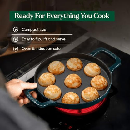 Image 7 of Ember Cookware TitaniumClad™ Cast Iron Appe Pan 20 cm with Glass Lid