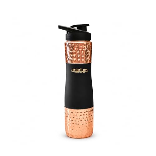 Image 2 of Black for the product Artarium Copper Water Bottle