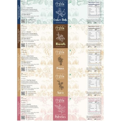 Image 3 of Lila Dry Fruits Daily Needs DryFruit Combo Pack - 500 gm (5 x 100g)