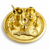 Image 1 of Default Title for the product Spillbox 10 Inch Brass Pooja Thali Set