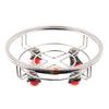 Image 1 of Default Title for the product KCL Stainless Steel Cylinder Trolley with Wheels Gas Trolley Lpg Cylinder Stand - 1 Unit - Dimensions - 30Cm