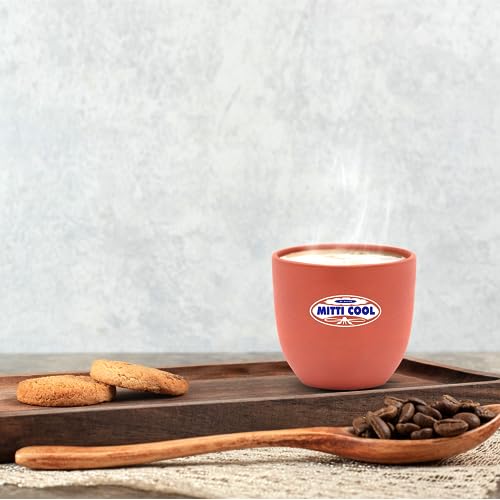 Image 4 of Mitti Cool Clay Cherry Cup Set 100 ml - Terracotta Kullad Tea Cups for Chai & Coffee