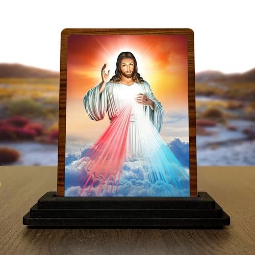 Image 1 of Default Title for the product Panchmukhi Hanuman Wooden Idol - Glossy Finish 5x4in | Murti for Car Dashboard & Home Temple | Perfect Small Statue for Door Entrance & Puja | Enhance Spaces (Jesus 4)
