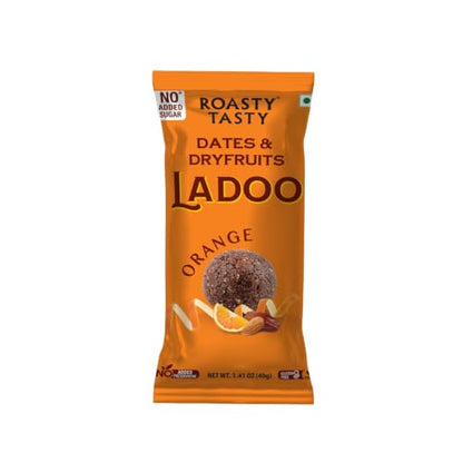 Image 1 of Default Title for the product Roasty Tasty Dates Ladoo Orange Flavour 40g