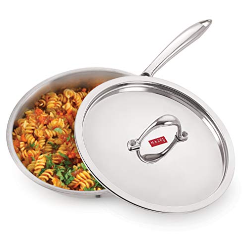 Image 10 of Fry Pan with Steel Lid / 1800 ml for the product HAZEL Triply Stainless Steel Fry Pan