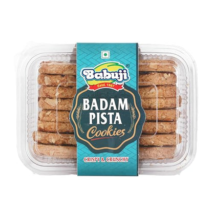 Image 1 of Default Title for the product BABUJI Badam Pista Cookies 300 Gram