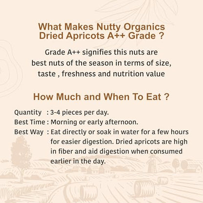Image 4 of NUTTY ORGANICS Dried Apricots Jardalu 500 Gm