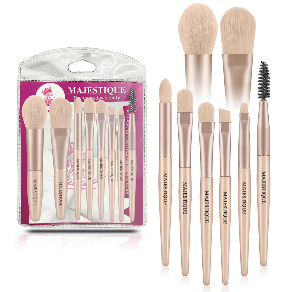 Image 1 of 8 pcs for the product Majestique Makeup Brush Collection Set