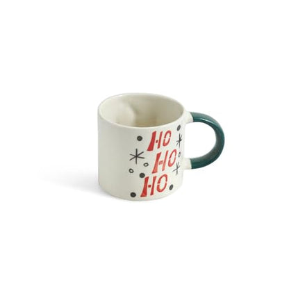 Image 3 of ExclusiveLane Christmas Charm Hand-Embossed Ceramic Coffee Mug Set of 4 330 ml