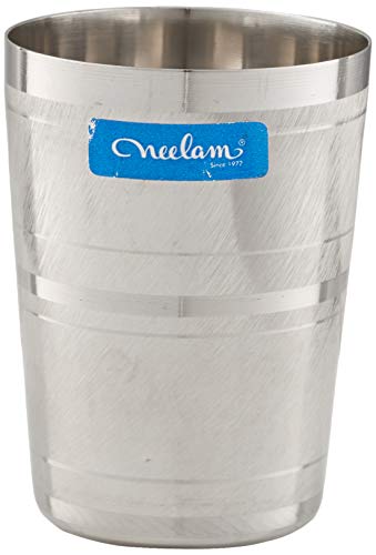 Image 1 of Default Title for the product neelam Stainless Steel Diamond Glass Set of 12 400 ml
