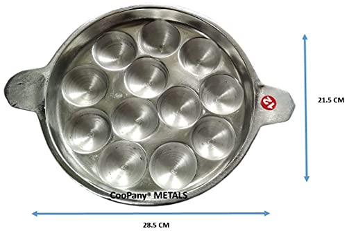 Image 4 of CooPany Aluminium 12 Kuli Appam Patra/Paniyaram Pan/Paniyara Kallu