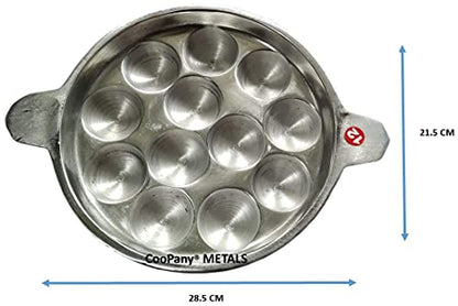 Image 4 of CooPany Aluminium 12 Kuli Appam Patra/Paniyaram Pan/Paniyara Kallu