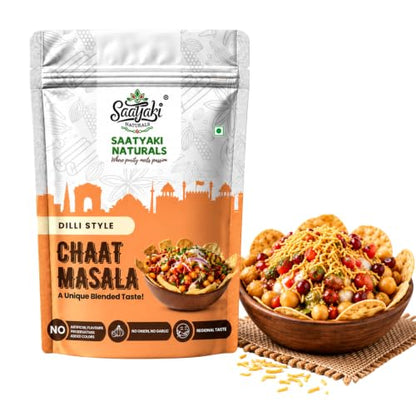 Image 4 of 400 g (Pack of 1) for the product SAATYAKI NATURALS Dilli Chaat Masala