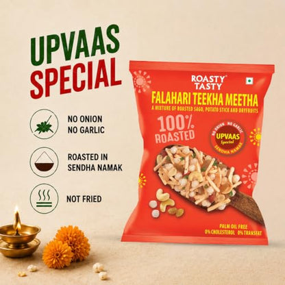 Image 5 of Roasty Tasty Falahari Theekha Meetha Mix Roasted Namkeen Snack 200g