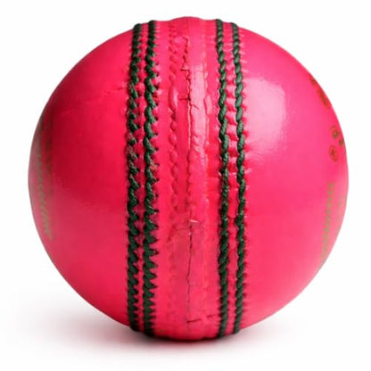Image 4 of KHELSPACE KS-20 Pink Leather Cricket Ball - Hand-Stitched for Match Play and Training, Premium Durability