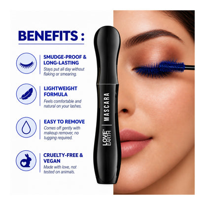 Image 7 of Love Earth Lash Max Mascara - Voluminous Lengthening & Waterproof - Blue