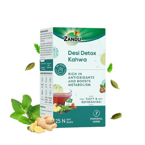 Image 1 of 25 tea bags / Pack of 1 for the product Zandu Desi Detox Kahwa