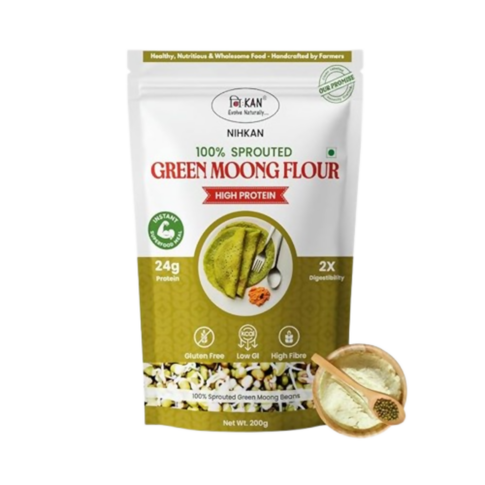 Image 1 of 200 gm for the product NIHKAN Sprouted Moong flour