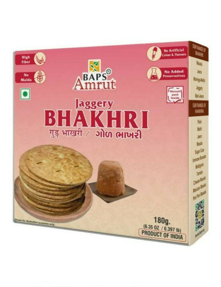 Image 1 of 180 gm / Pack of 1 for the product Baps Amrut Bhakhri Jaggery