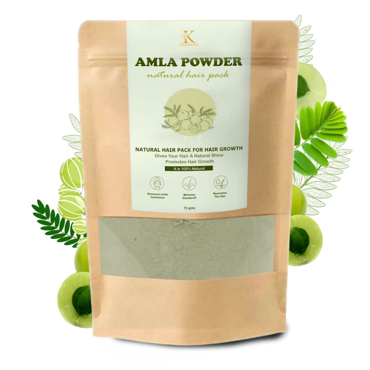 Image 1 of Kimayra Amla Powder Natural Hair Pack For Hair Growth