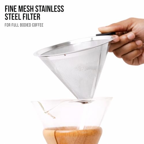Image 4 of Sipologie Chemex Pour Over Drip Coffee Maker 600ml