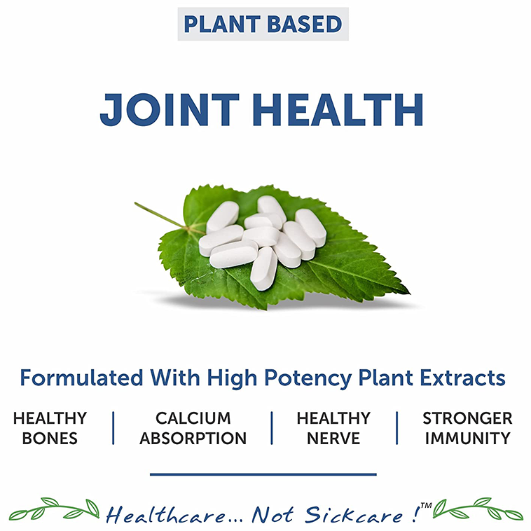 Image 6 of Bliss Welness Joint Health Calcium + Zinc Megnesium + D3 + K2 Veg Tablet