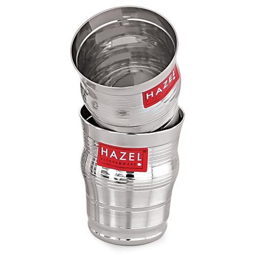 Image 2 of Set of 2 / Popcorn Kid's Glass, 200 ML for the product HAZEL Stainless Steel Glasses