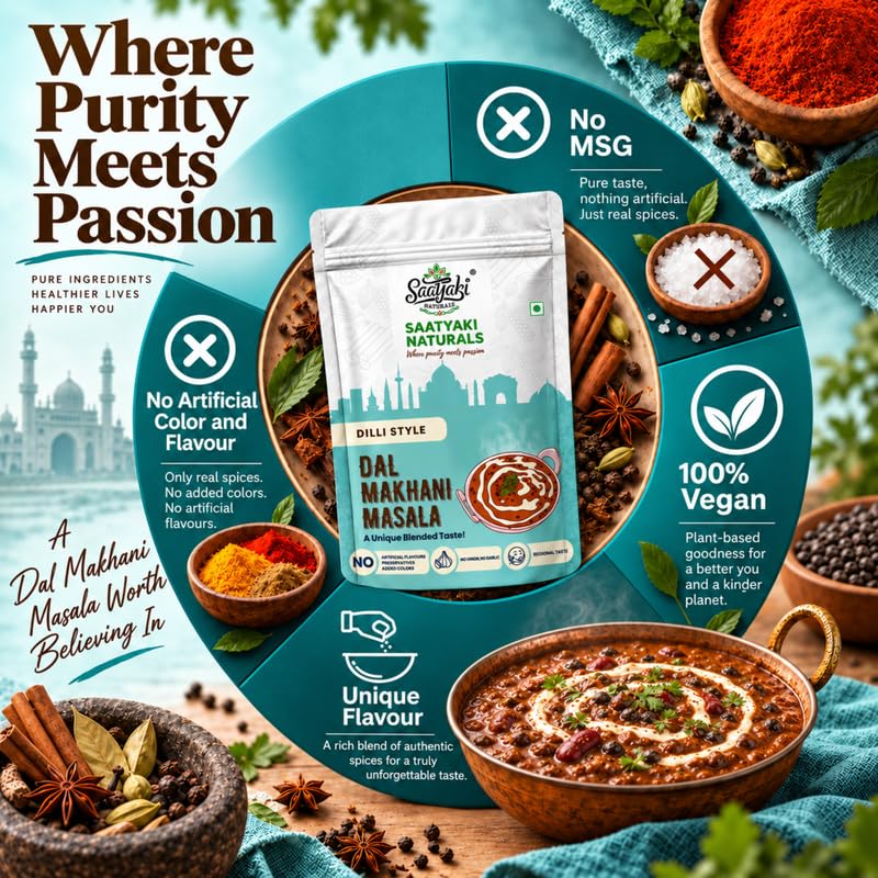 Image 7 of SAATYAKI NATURALS Dal Makhani Masala