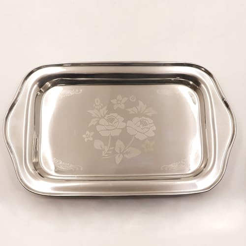 Image 2 of Spillbox Stainless Steel Multipurpose Serving Tray 37cm