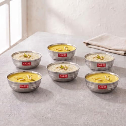 Image 2 of HAZEL Stainless Steel Bowl Set 150 ml Pack of 6
