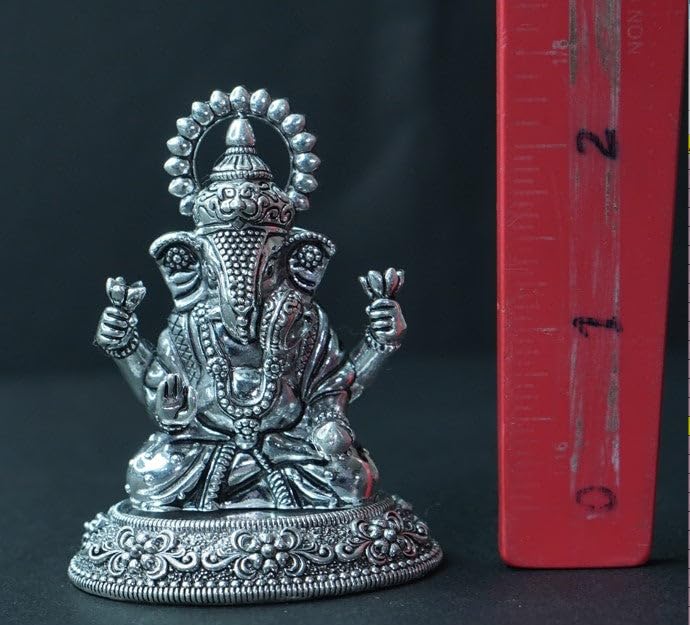 Image 2 of Dista Silvers Antique Ganesh Sitting 62g
