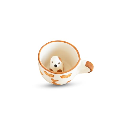 Image 3 of ExclusiveLane Puppy Surprise 3D Animal Ceramic Coffee Mug 200 ml